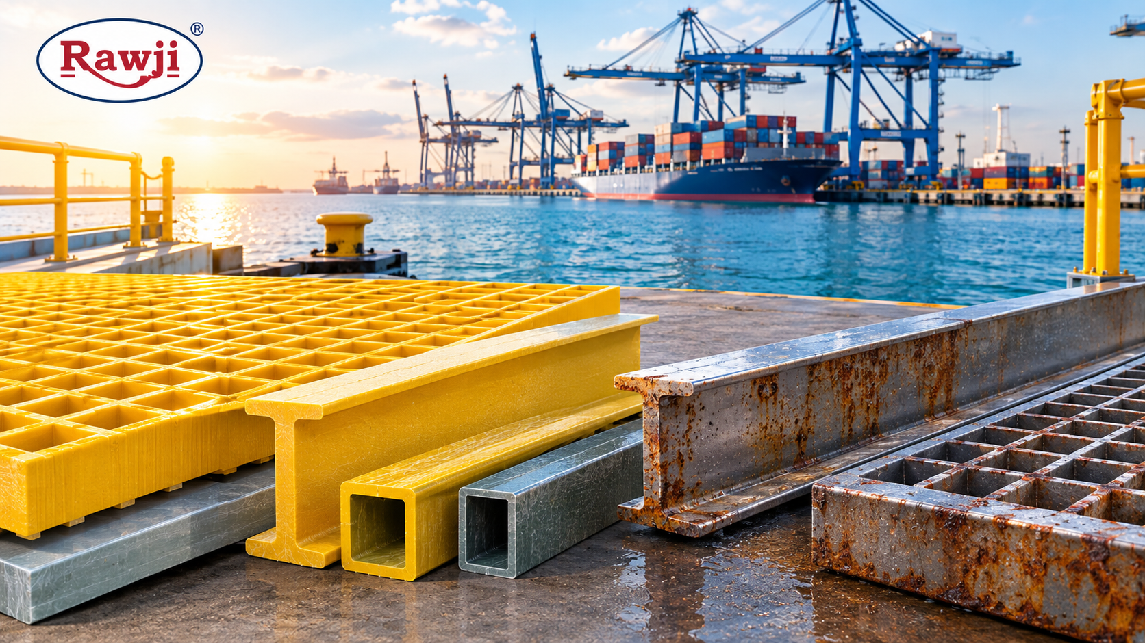 Marine & Coastal Saline Corrosion: Why Composite Materials Outlast Stainless Steel 316 in Indian Ports